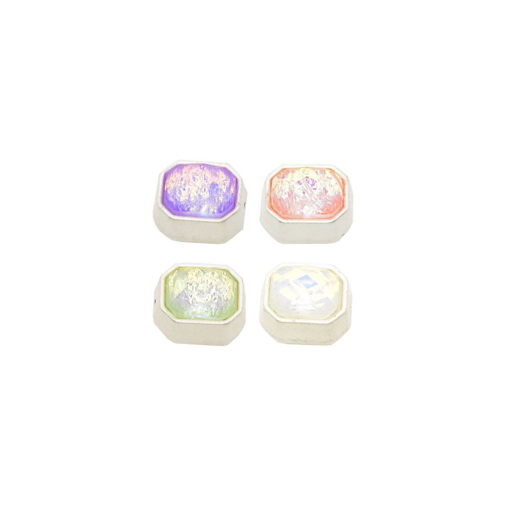 White Mist Base Crystal Button