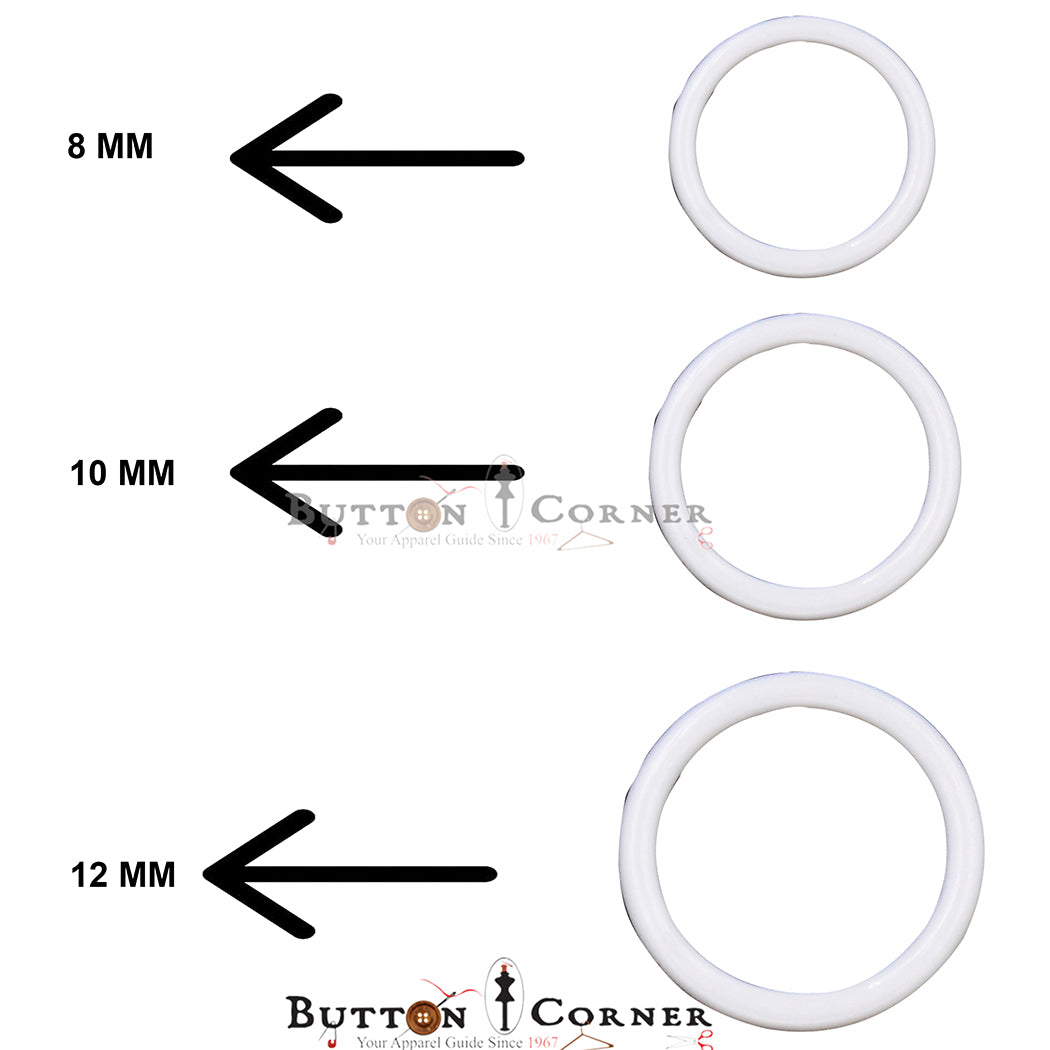 PA27908/8mm inner) plastic e shape hook buckle for bra strap