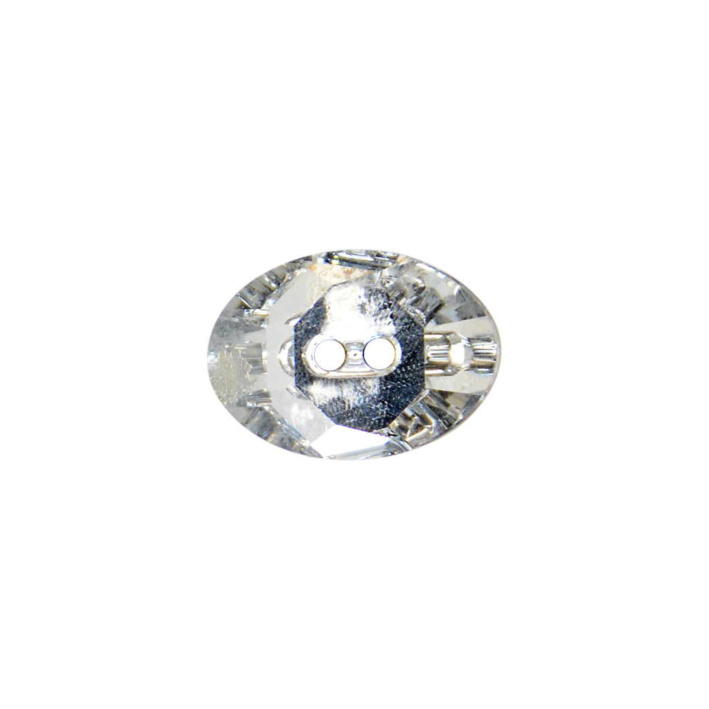 Oval Shape Swarovski Button