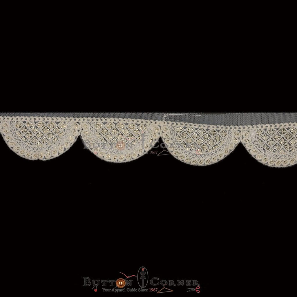 Fancy Sequence Embroidery Net Lace