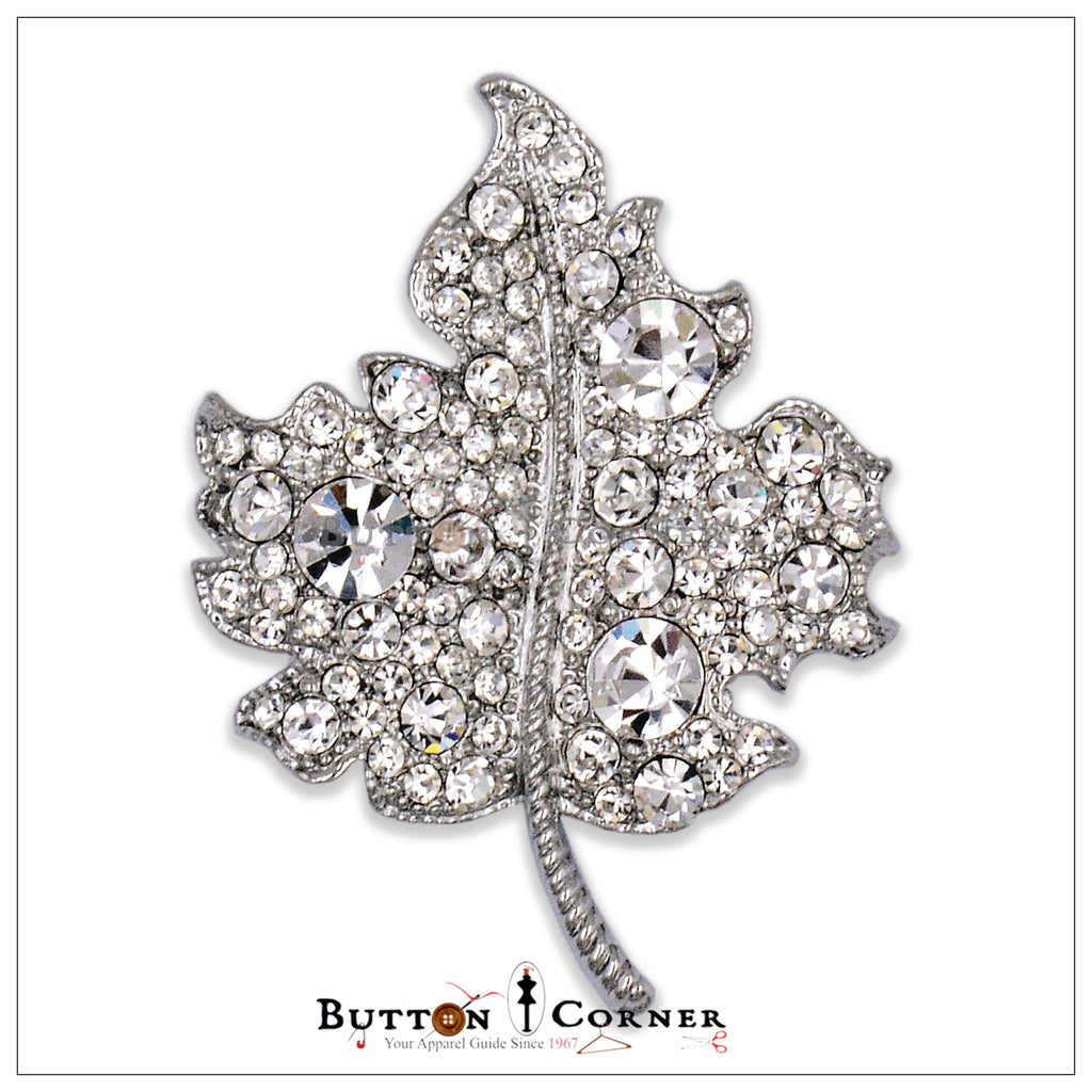 Maple🍁Leaf  With Diamonds Brooch