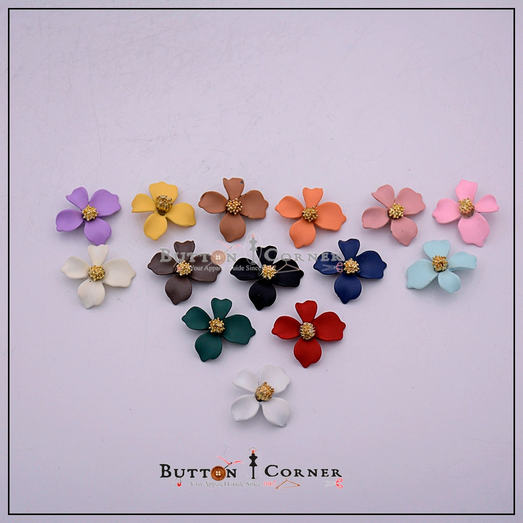 Flower Shape Fancy Button – Button Corner