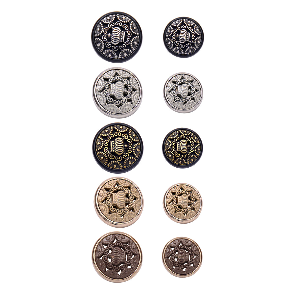 Center Crown Design Suiting Button