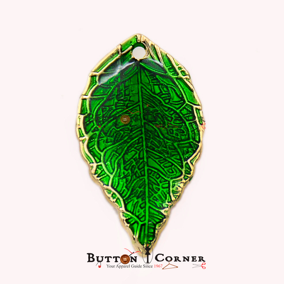 Betal Leaf Metal Hanging Button