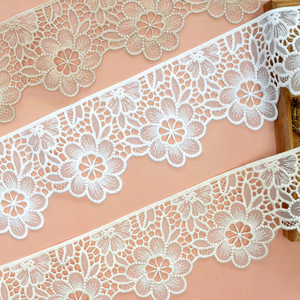 One Side Border Organza Lace