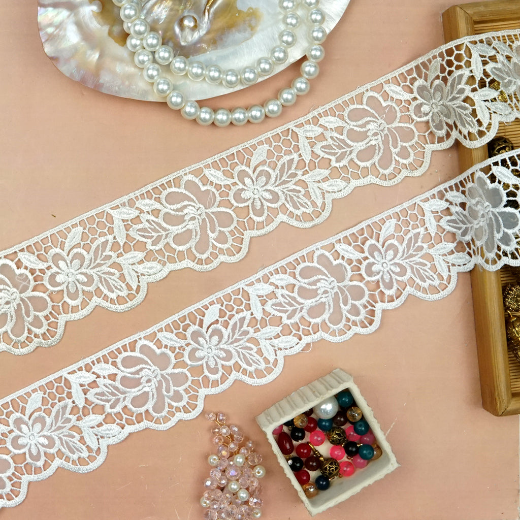 One Side Border Organza Lace