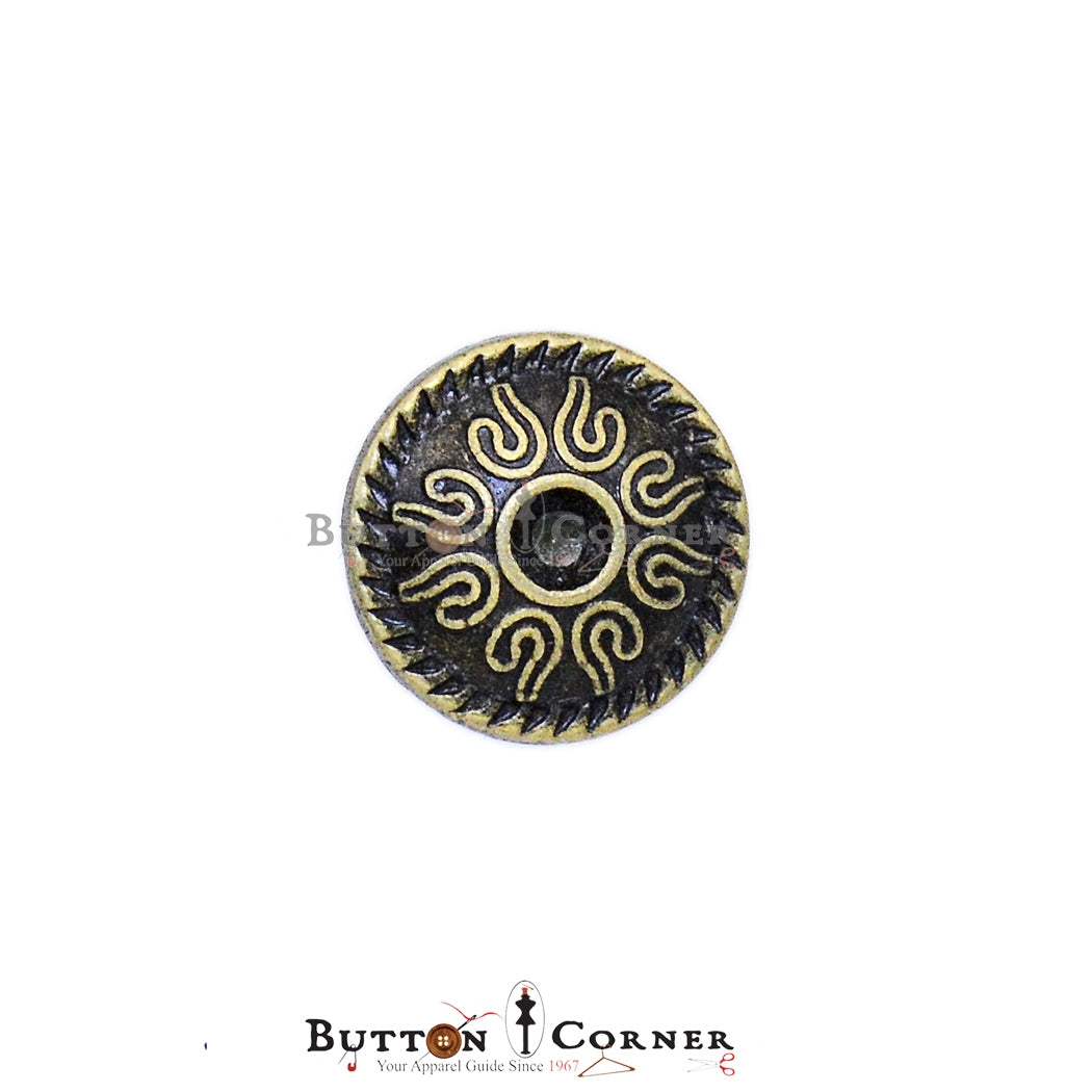 Vintage Design Metal Shank Button – Button Corner